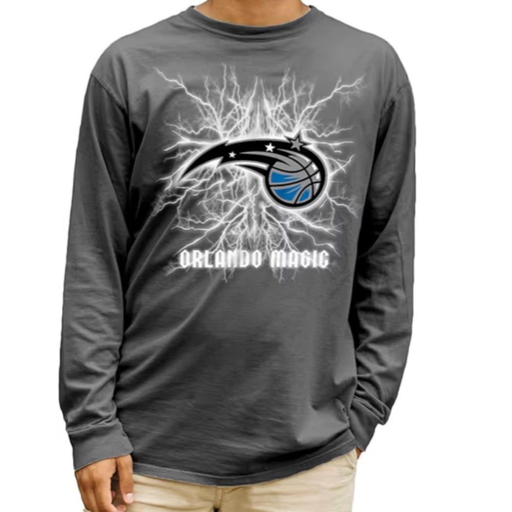Blue 84 Orlando Magic Shirt Men’s SMALL Long Sleeve Cotton Graphic NBA NEW